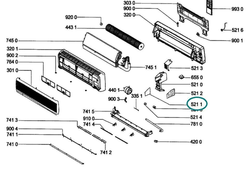 Unidade de controlo para Whirlpool Indesit ar Conditioners – 481221848028