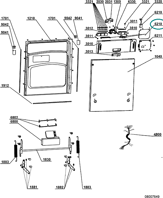Módulo Eletrónico Whirlpool 482000014082 – Máquina de Lavar Loiça