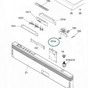 Módulo Eletrónico Candy 49028849 - Máquina de Lavar Loiça