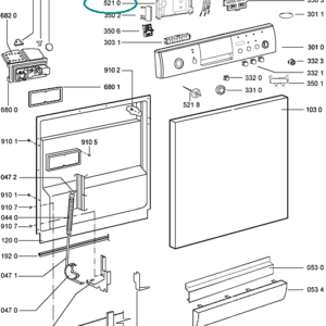 Módulo Eletrónico Whirlpool 481221838554 - Máquina de Lavar Loiça