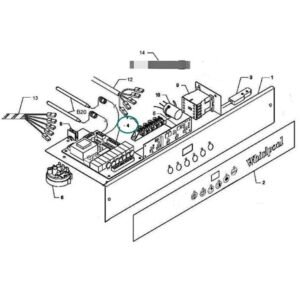 Módulo Eletrónico Whirlpool 483286011355 - Máquina de Lavar Loiça