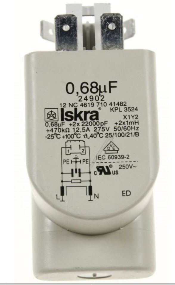 Condensador Whirlpool 481212118285 – Máquina de Lavar Roupa