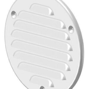 Circular Ventilation grelha Metal, branco com Anti Insect Net, diâmetro 100MM