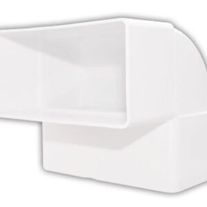 90° Vertical cotovelo para plástico retangular canal 150 x 75MM