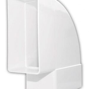90° Horizontal cotovelo para plástico retangular canal 110 x 55MM