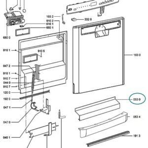 Plinth para Máquinas de Lavar Loiça Whirlpool Indesit - 480140100911