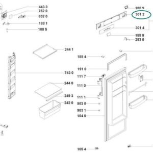 Módulo Eletrónico Whirlpool 481010503457 - Frigorífico