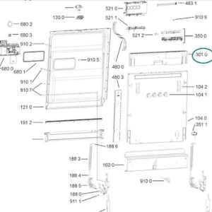 Painel Whirlpool 481010439128 - Máquina de Lavar Loiça