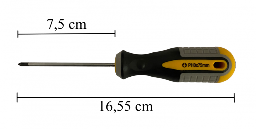 Cross Head Screwdriver, PH0/3x75MM, Strend PRO CX372,2