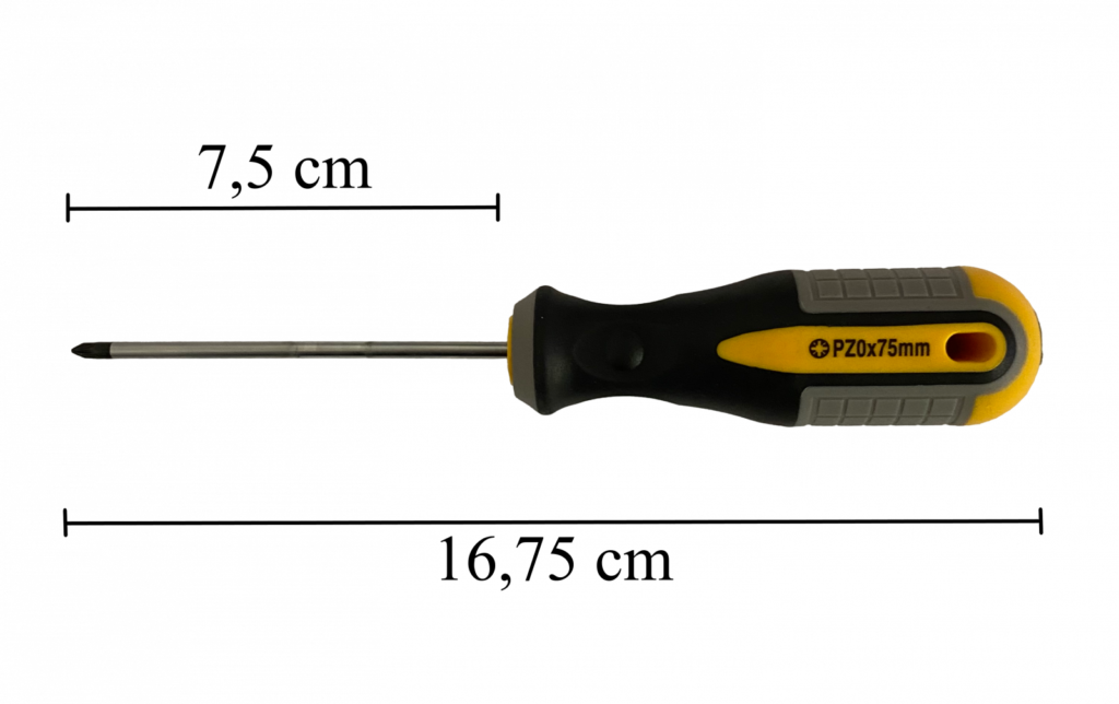 Cross Head Screwdriver, PZ0/3x75MM, Strend PRO CX372,041