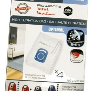 SACO ASPIRADOR HYGIENE + SILENCE FORCE 4A, 4 PCS