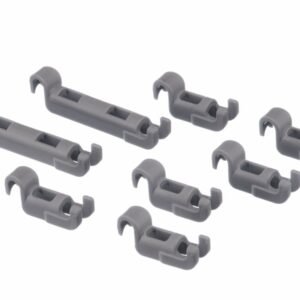 Conjunto de Clipes de Fixação do Cesto Inferior Bosch Siemens 00611472 — Máquina de Lavar Loiça