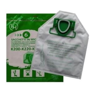 Microfiber Dust Bags, Conjunto de 6 Peças para Aspiradores Vorwerk Kobold
